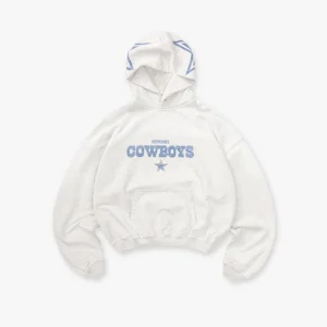 Dallas Cowboys x Represent Hoodie - Grey - Front Side