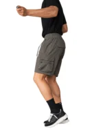 Represent Versatile Cargo Shorts - Olive - Casual Shot